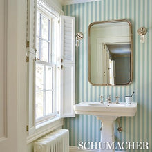 Load image into Gallery viewer, Schumacher Emma Stripe Wallpaper 5017211 / Chambray
