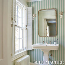 Load image into Gallery viewer, Schumacher Emma Stripe Wallpaper 5017212 / Seaglass