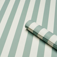 Load image into Gallery viewer, Schumacher Emma Stripe Wallpaper 5017213 / Teal
