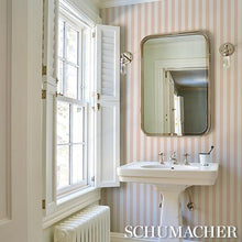 Load image into Gallery viewer, Schumacher Emma Stripe Wallpaper 5017219 / Blush