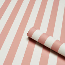 Load image into Gallery viewer, Schumacher Emma Stripe Wallpaper 5017220 / Coral