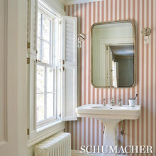 Load image into Gallery viewer, Schumacher Emma Stripe Wallpaper 5017220 / Coral
