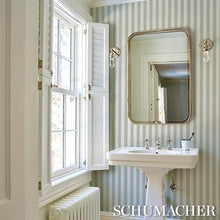 Load image into Gallery viewer, Schumacher Emma Stripe Wallpaper 5017223 / Stone