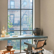 Load image into Gallery viewer, Schumacher Horizon Grasscloth Vinyl Wallpaper 5017272 / Wheat
