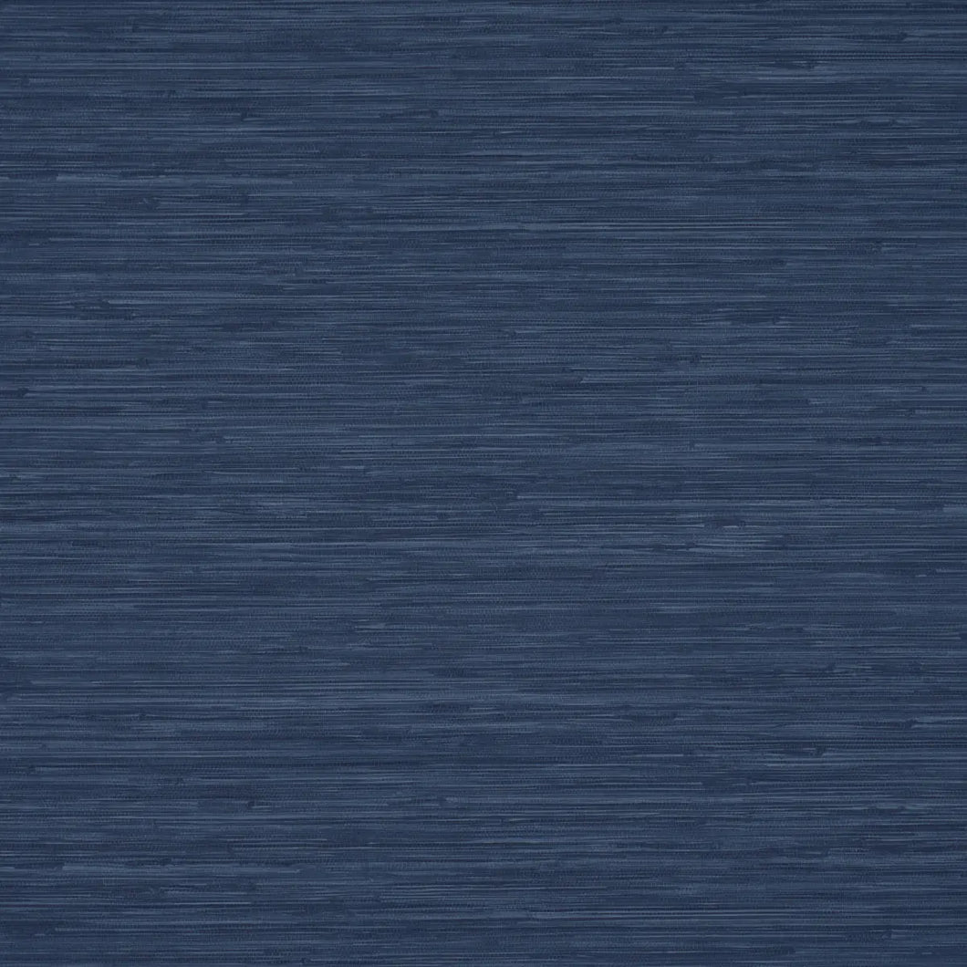 Schumacher Horizon Grasscloth Vinyl Wallpaper 5017277 / Indigo