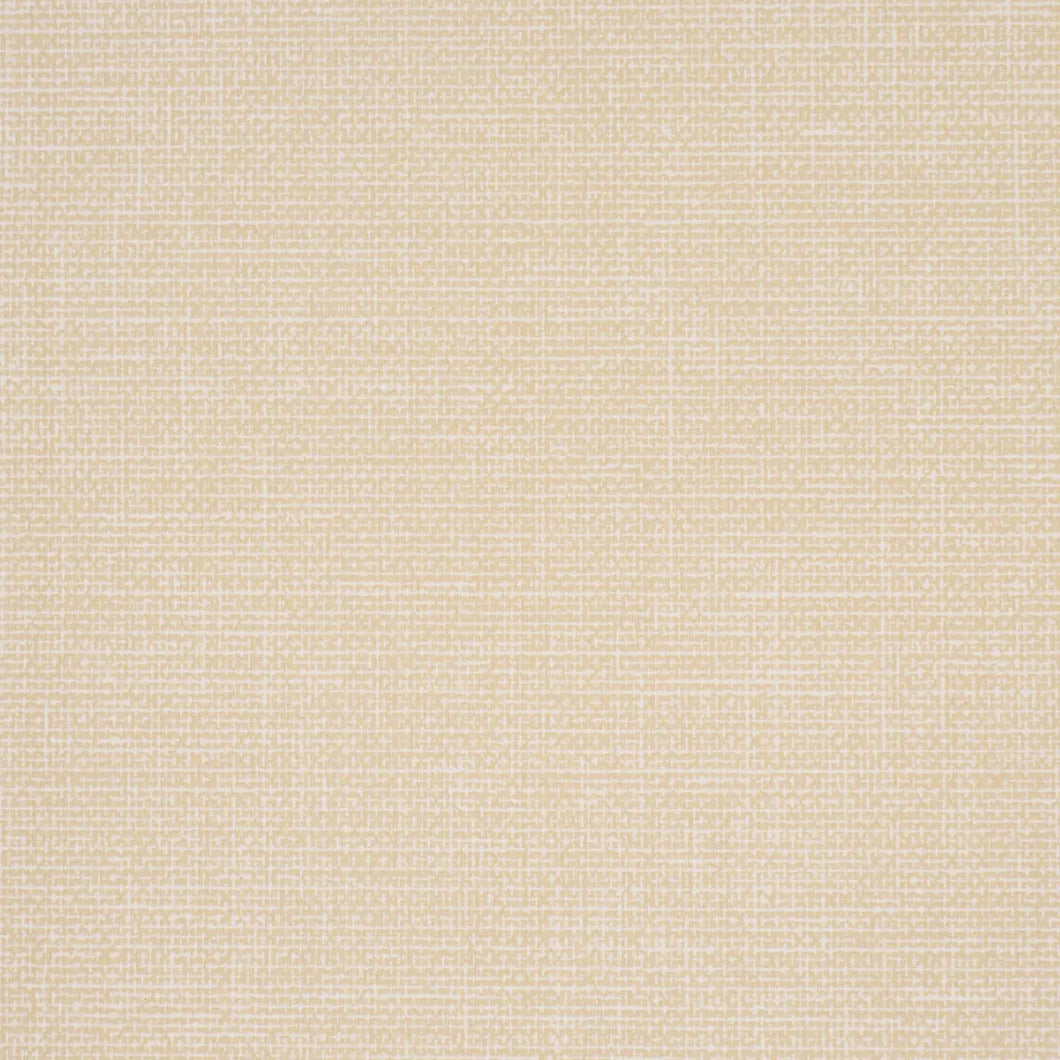 Schumacher Linen Gesso Vinyl Wallpaper 5017284 / Maize