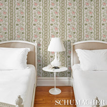 Load image into Gallery viewer, Schumacher Parvati Floral Stripe Wallpaper 5017330 / Petal