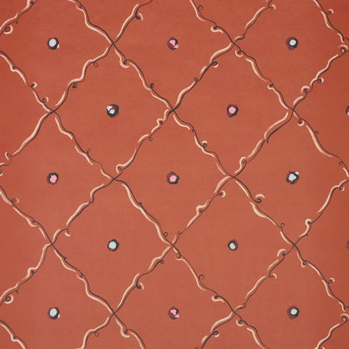 Schumacher Colette Wallpaper 5017370 / Red