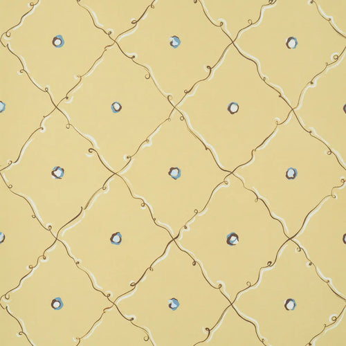 Schumacher Colette Wallpaper 5017373 / Light Yellow
