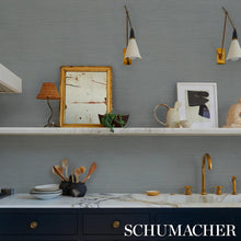 Load image into Gallery viewer, Schumacher Abaca Fine Weave Vinyl Wallpaper 5017485 / Haze