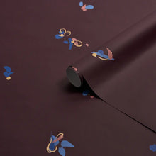 Load image into Gallery viewer, Schumacher La Belle Wallpaper 5017512 / Warm Purple