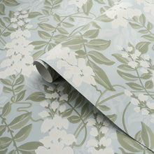 Load image into Gallery viewer, Schumacher Lucia Wisteria Wallpaper 5017531 / Sky