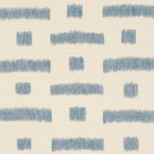 Load image into Gallery viewer, Schumacher Abstract Ikat Sisal Wallpaper 5017590 / Cadet