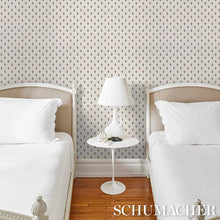 Load image into Gallery viewer, Schumacher Moira Hand Print Wallpaper 5017661 / Blue &amp; Red