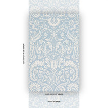 Load image into Gallery viewer, Schumacher Suffolk Damask Wallpaper 5017721 / Blue
