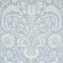 Load image into Gallery viewer, Schumacher Suffolk Damask Wallpaper 5017721 / Blue