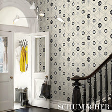 Load image into Gallery viewer, Schumacher Edith Wallpaper 5017840 / Black &amp; Ivory