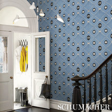 Load image into Gallery viewer, Schumacher Edith Wallpaper 5017841 / Blue