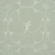 Load image into Gallery viewer, Schumacher Broderie Wallpaper 5017851 / Cool Green