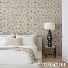 Load image into Gallery viewer, Schumacher Broderie Wallpaper 5017852 / Black &amp; Ivory