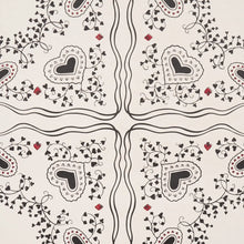 Load image into Gallery viewer, Schumacher Garden Of Hearts Wallpaper 5017860 / Black &amp; Ivory