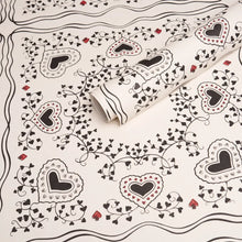 Load image into Gallery viewer, Schumacher Garden Of Hearts Wallpaper 5017860 / Black &amp; Ivory