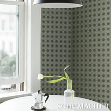 Load image into Gallery viewer, Schumacher Puntini Sisal Wallpaper 5017871 / Seaglass