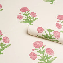 Load image into Gallery viewer, Schumacher Poppy Print Wallpaper 5017980 / Rose &amp; Grass