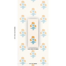 Load image into Gallery viewer, Schumacher Poppy Print Wallpaper 5017981 / Mustard &amp; Sky