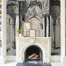 Load image into Gallery viewer, Schumacher Palazzo 4 Panel Set Wallpaper 5018110 / Antique Blue