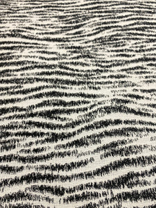 Stout Sunbrella Holden Black White Reversible Animal Pattern Upholstery Fabric WHS 5121