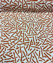 Load image into Gallery viewer, Maxwell Maxwell Open Concept Satsuma Performance Woven Water &amp; Stain Resistant Orange Cream Upholstery Drapery Fabric