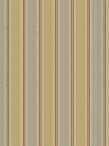 Grey Orange Mustard Herringbone Stripe Upholstery Fabric