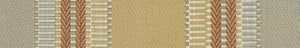 Grey Orange Mustard Herringbone Stripe Upholstery Fabric