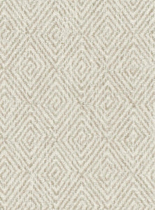 Ivory Beige Geometric Upholstery Fabric