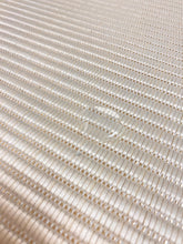Load image into Gallery viewer, 1.5 Yard Designer Indoor Outdoor Cream Genuine Straw Basketweave Stripe Upholstery Fabric WHS 4616