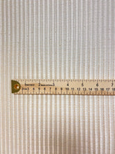 Load image into Gallery viewer, 1.5 Yard Designer Indoor Outdoor Cream Genuine Straw Basketweave Stripe Upholstery Fabric WHS 4616