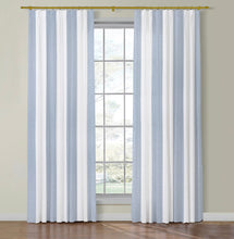 Load image into Gallery viewer, Thibaut Newport Stripe Semi Sheer Side Drapery Panels