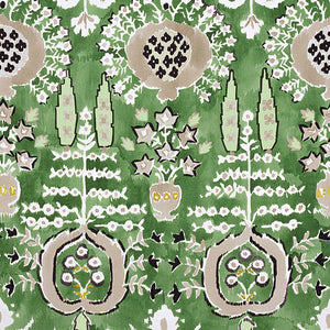 Set of Two Made to Order Thibaut Mendoza Suzani Side Drapery Panels