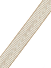 Load image into Gallery viewer, 2&quot; Wide Ivory Beige Geometric Drapery Tape Trim