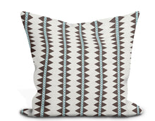 Load image into Gallery viewer, Thibaut Reno Stripe Embroidery Pillow