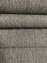 Load image into Gallery viewer, Designer Water &amp; Stain Resistant Charcoal Black Grey MCM Mid Century Modern Tweed Upholstery Fabric WHS 4610