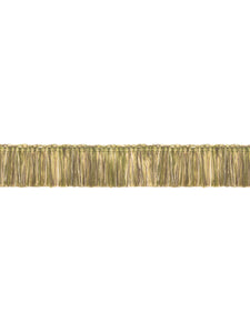 2" Wide Chartreuse Olive Green Taupe Cream Upholstery Fringe Trim