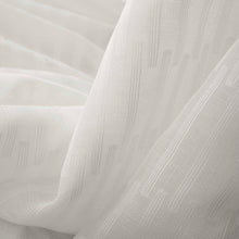 Load image into Gallery viewer, 118” Wide Sheer Off White Geometric Abstract Drapery Fabric FB