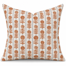 Load image into Gallery viewer, Custom Pillow Cover in Penny Morrison Killi Orange Fabric  - Both Sides