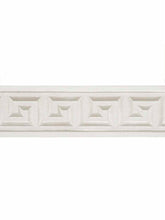 Load image into Gallery viewer, 4" Wide Off White Ivory Geometric Greek Key Embroidered  Drapery Tape Trim