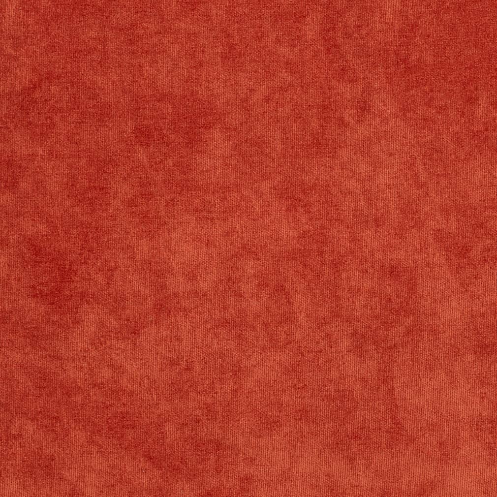 Heavy Duty Fade Resistant Burnt Orange Marmalade Velvet Upholstery Fabric