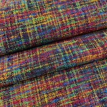 Load image into Gallery viewer, Heavy Duty Hot Pink Orange Blue Green Red Burgundy Tweed Upholstery Fabric