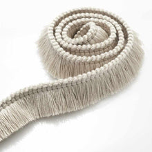 Load image into Gallery viewer, 1.25" Wide Oyster Grey Upholstery Brush Fringe Trim
