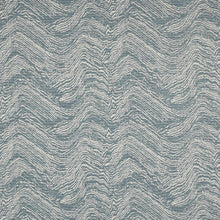Load image into Gallery viewer, Cowtan &amp; Tout Idaho Ocean Wool Blend Blue Cream Abstract Boucle Upholstery Fabric STA 5013